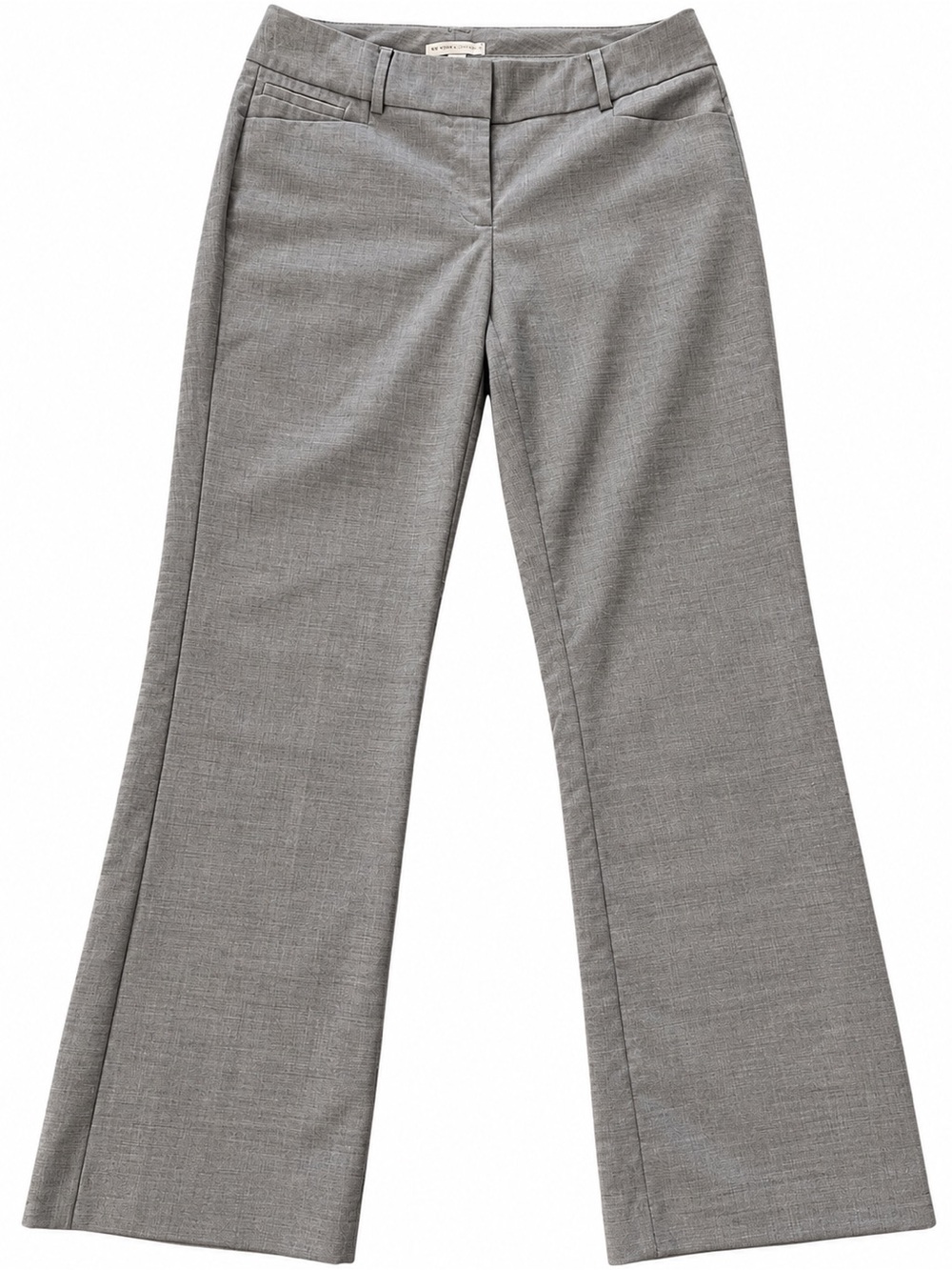 New York & Company Gray Boot-Cut Dress Pants